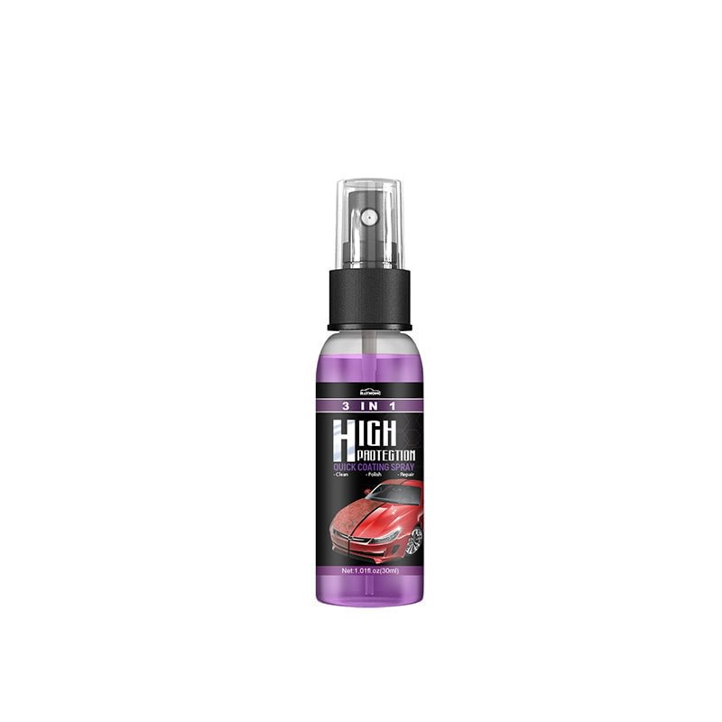 Spray Nano-revêtement 3 En 1 Pour Voiture - Protection Haute Brillance, élimine Les Petites Rayures - Pour Carrosserie, Motos, Camions - Séchage Rapide